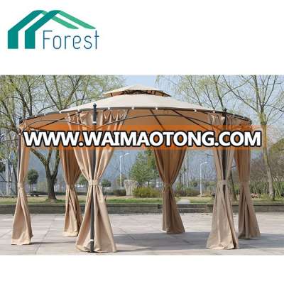 High Quality Chinese Round Hexagonal Wrought Iron Garden Outdoor Gazebo